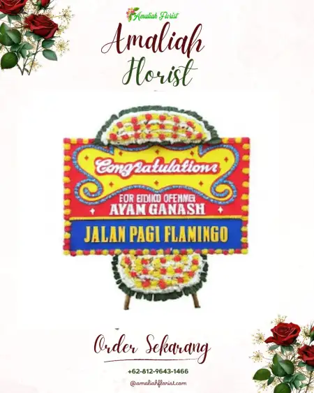 Sewa Papan Bunga Soromandi