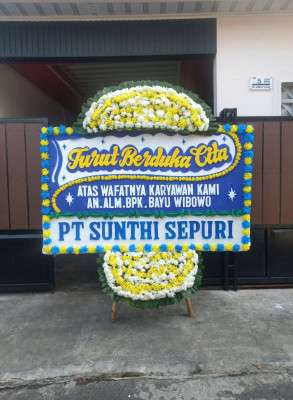 Papan Bunga Duka di Soromandi